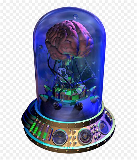 Transparent Brain Steampunk Brain In Jar Hd Png Download Vhv