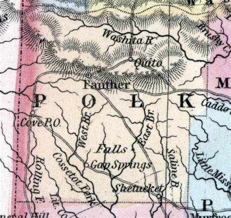 Polk County Arkansas 1857 House Divided