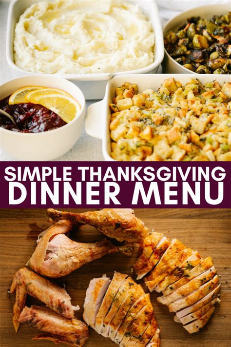 Simple Thanksgiving Dinner Menu — Mad About Food