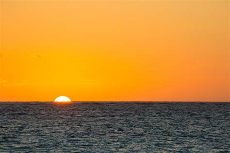 Orange Sea Sunrise Free Stock Photo Public Domain Pictures