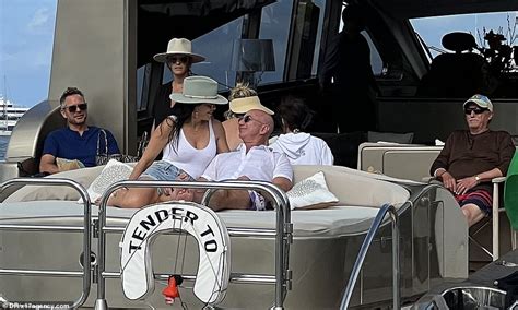 Jeff Bezos And Girlfriend Lauren Sanchez Share A Smooch On A Yacht On