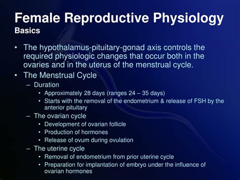 Ppt Reproductive Physiology Powerpoint Presentation Free Download