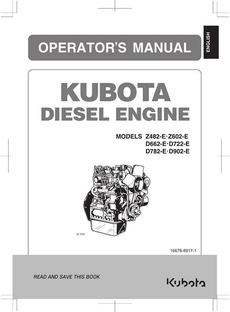 Manual Kubota D722 Engine