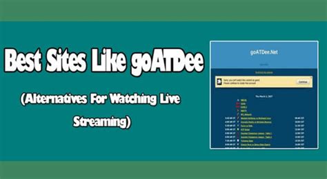 12 Best Alternatives Sites Like Goatdee 2024 For Free Sports Streaming