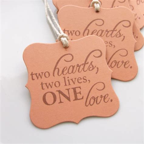 Wedding Tags Love Quote Set Of 8 Custom Colors