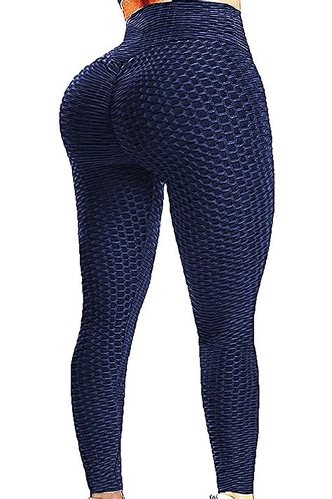 fittoo women booty yoga pants high waisted ruched butt lift textured tummy control leggings