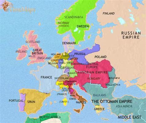 History Map Of Europe 1837ad Germany Europe Germany And Italy