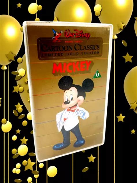 Walt Disney Cartoon Classics Limited Gold Edition Mickey Vhs Wd Home
