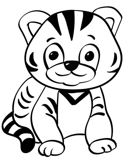 Baby Tiger Coloring Page Download Print Or Color Online For Free