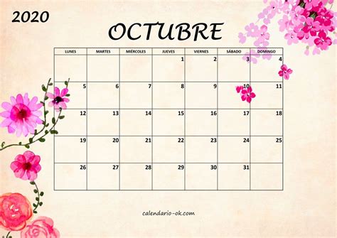 Pin En Calendarios Bonitos Con Flores