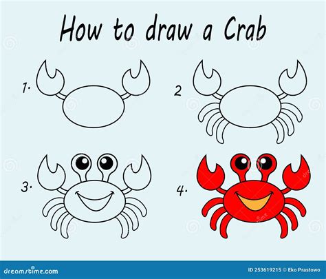 How To Draw A Crab For Kids A Step By Step Tutorial