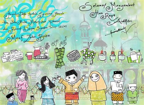 Hari raya aidilfitri is a joyous celebration that involves happy feasting in homes everywhere where family members greet one another with selamat hari raya. SEKOLAH KEBANGSAAN SRI MAULANA: SELAMAT HARI RAYA ...