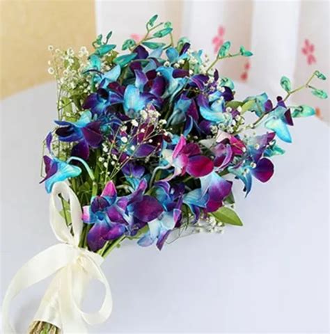 Blue Hearty Orchid Bouquet At Rs 1399unit In Mangalore Id 21352384530
