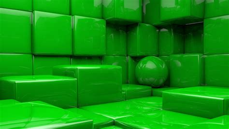 3d Green Cubes Hd Abstract Wallpapers Hd Wallpapers Id 57499