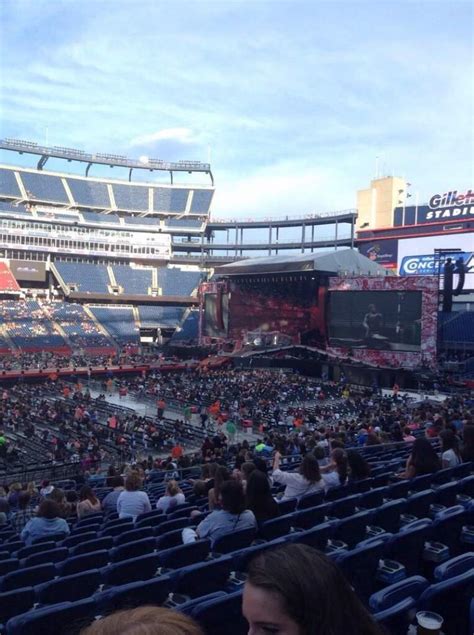 Gillette Stadium Section 132 Row 29 Seat 20 One Direction Tour
