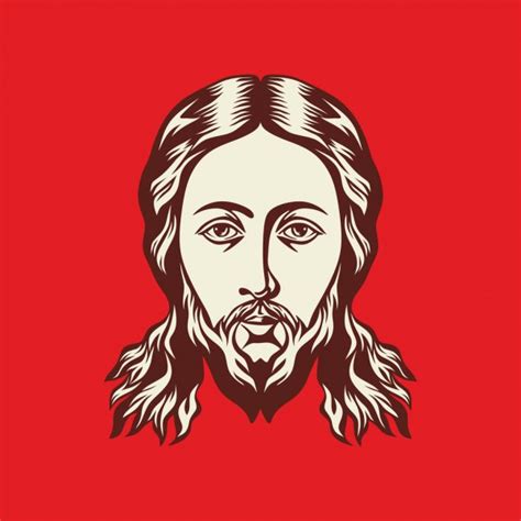 Face Of Jesus Christ Stock Vector Image By ©biblebox 89943738