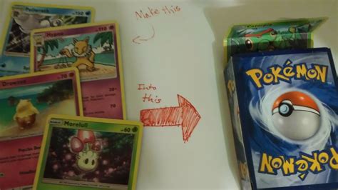 To exclude search terms (muk e:alolan to exclude alolan muk). How to make a Pokemon card deck box - YouTube
