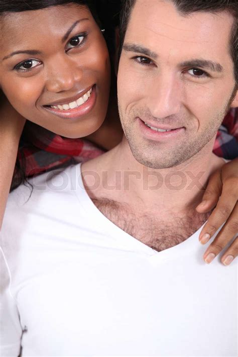 Portrait Of An Interracial Couple Stock Image Colourbox