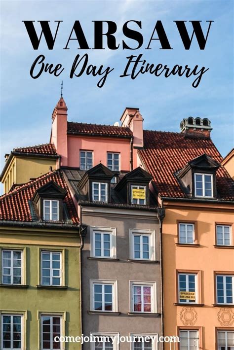 One Day In Warsaw Itinerary Top Things To Do Poland Travel Europe Trip Itinerary Europe