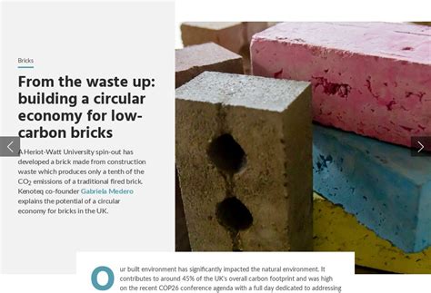 Building A Circular Economy For Low Carbon Bricks Design And Build