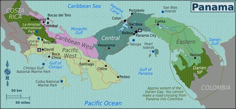 Panama Map Of Provinces