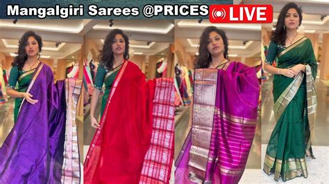 Mangalgiri Silk Sarees With Prices Teja Sarees Bride Essentialsbrideessentials Youtube