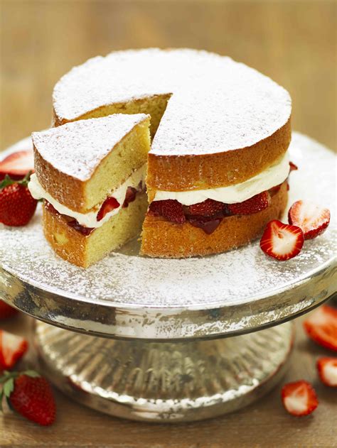 I have a huge collection of recipes with tips and tricks for you to bake eggless cakes and eggless cupcakes the most commonly used egg alternatives for cakes will be silken tofu, yogurt, pureed fruit, vinegar (in specific recipes, strictly not. Jo Pratt's Strawberry And Vanilla Cream Sponge | StyleNest