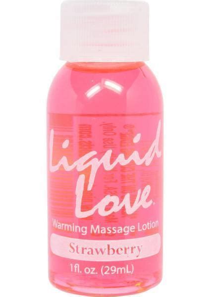 Liquid Love Warming Massage Lotion Strawberry 1oz Wish