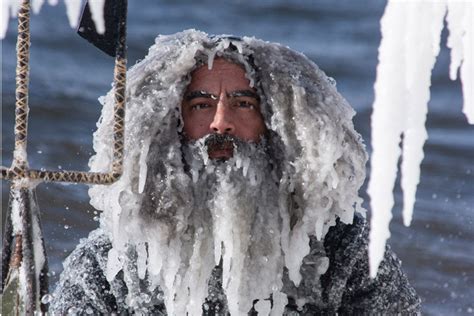 The Ice Beard Surfers Of Lake Superior Man Of Many