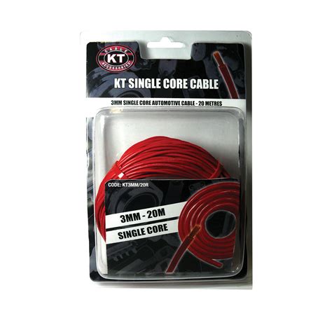 This cable would also be used to power industrial ring mains, power radial circuits as well as a whole host of other uses. Automotive Single Core Cable, Red, 3mm, 16/.30 Stranding ...