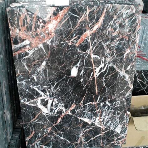 azalea black marble with red vein suppliers wholesale price hrst stone