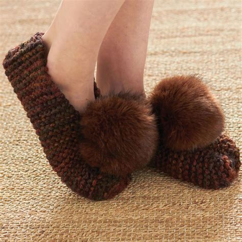 Patons Basic Chunky Slippers S Knitted Slippers Pattern Knit Slippers Free Pattern Slippers