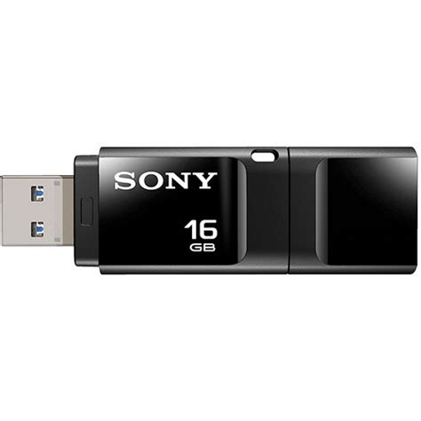 Sony 16gb Microvault Usm X Usb Flash Drive Black Usm16xb Bandh