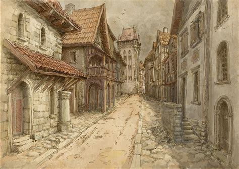 Medieval Town On Behance