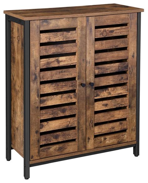Buy hampton bay hampton assembled 18 x 84 x 24 in. Standing Pantry Cabinet, Rustic Brown Finish and Slatted Doors, Multifunctional - Transitional ...