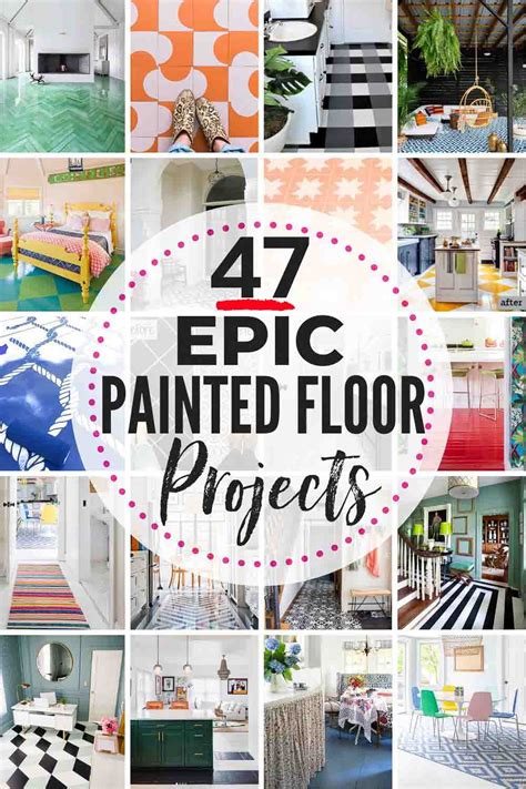 Painted Floors Painting The Hardwood A Creative Solution To Worn