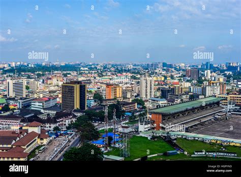 An Aeerial View Of Lagos Island Nigeria Stock Photo Alamy