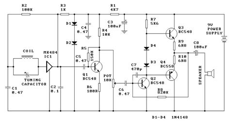 Am Radio Receiver Circuit Electronic Circuit Schematic