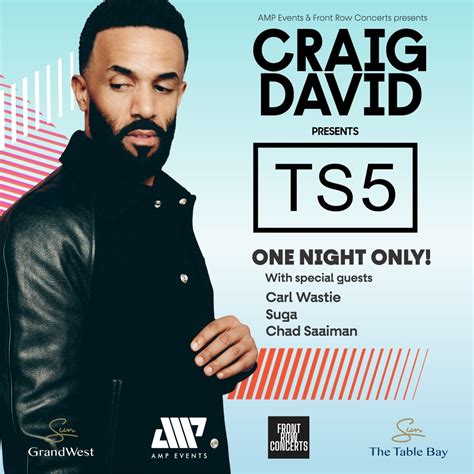 Craig David Announces Once Off Cape Town Show Of ‘craig David Presents