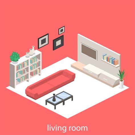 Interior Of A Modern Living Room Set Stock Illustration By ©reenya