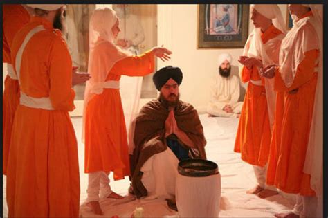 Amrit Baptism Of Sikh Sikh Rebirth Rituals To Begin Khalsa Initiation