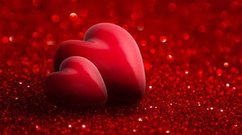 Download Really Cool Love 3d Red Hearts Wallpaper