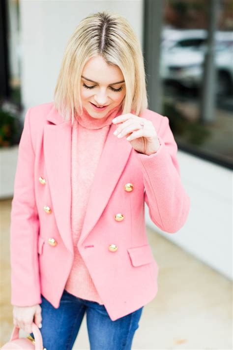 How To Style A Pink Blazer Pink Blazer Outfit Poor Little It Girl