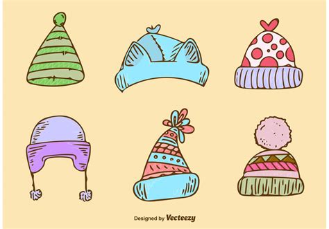 Cute winter hats - Download Free Vectors, Clipart Graphics & Vector Art