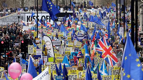 Hundreds Of Thousands Protest In London Demanding Second Brexit Vote