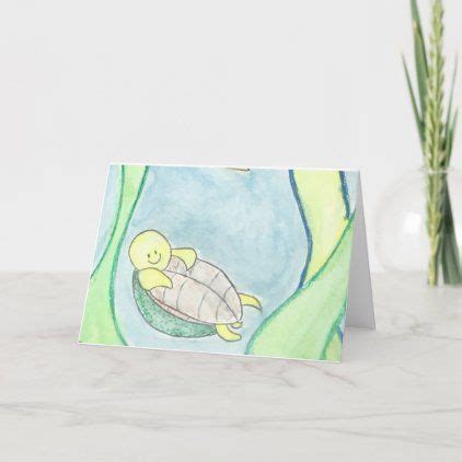 Sea Turtle Card Zazzle Com Baby Sea Turtles Turtle Baby Birthday Card