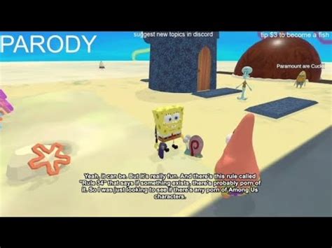 spongebob talking about among us r34 | ai_sponge highlights 