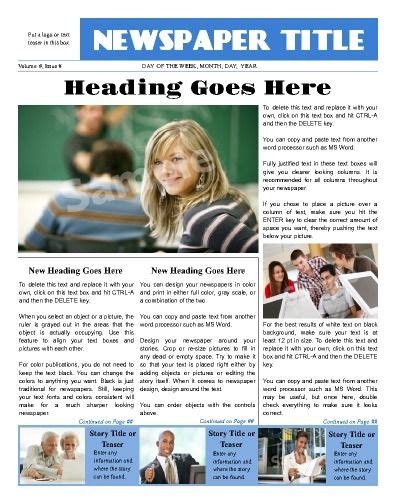 The user can edit the templates to add his very own title, headlines, articles, pictures and images, logo and other important and vital information. Newspaper, Templates and Purpose on Pinterest
