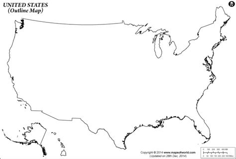 Blank Outline Map Of The United States Printable Map