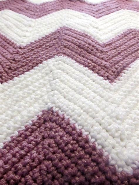 The Best Beginner Crochet Chevron Blanket Free Pattern